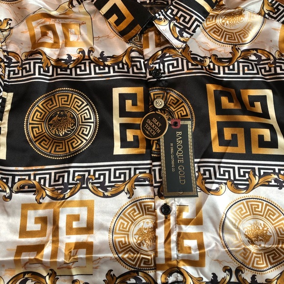 Drill Clothing Co. Shirts Baroque Gold Smooth Silk Shirt Drill Clot